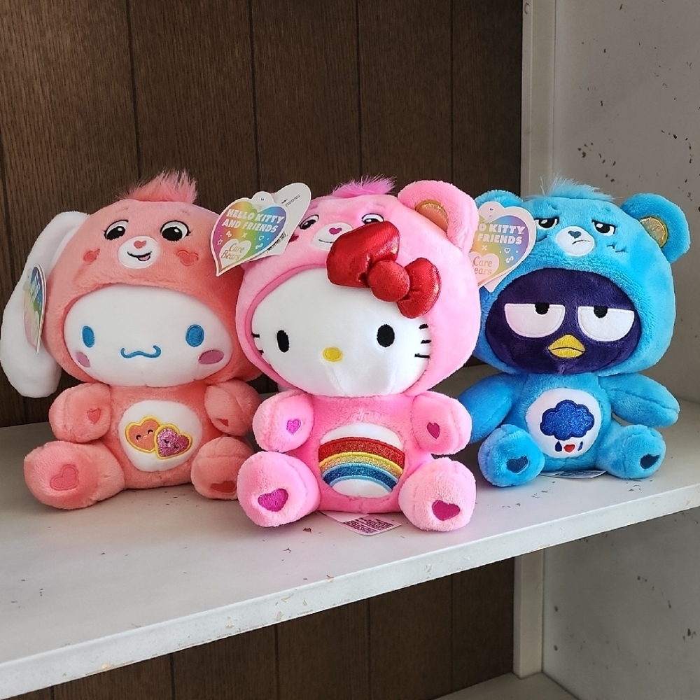 Sanrio Pink and Blue Stuffed Animals Collection